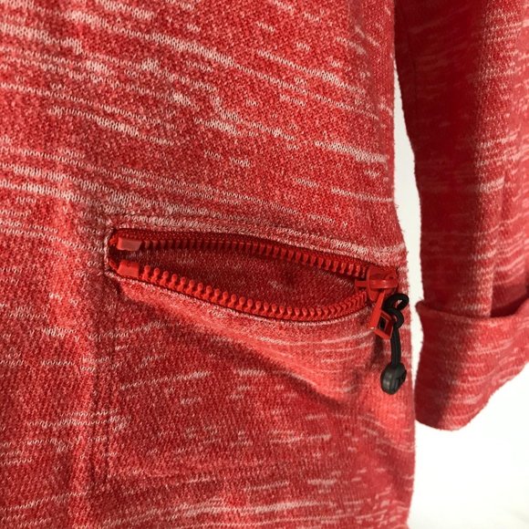 JNY Sport Jones New York Women's Size Small Orange White Knit Pullover Sweater - Picture 6 of 10